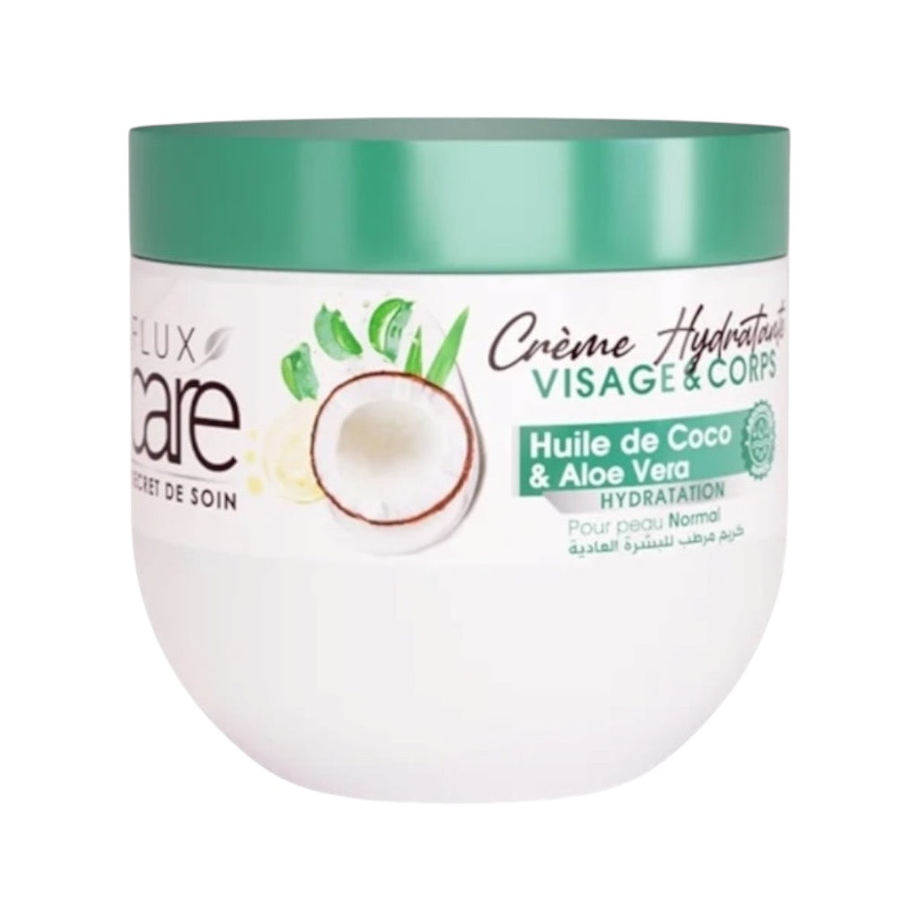 Flux Care Secret De Soin Crème Hydratante Visage & Corps Huile De Coco –  ADIBA