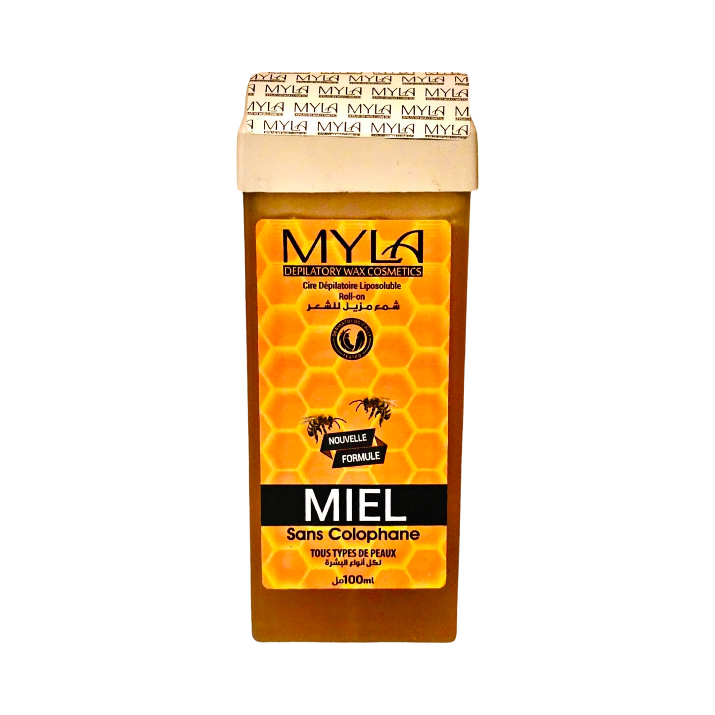 Myla Cartouche de Cire Dépilatoire Roll-on Miel Sans Colophane