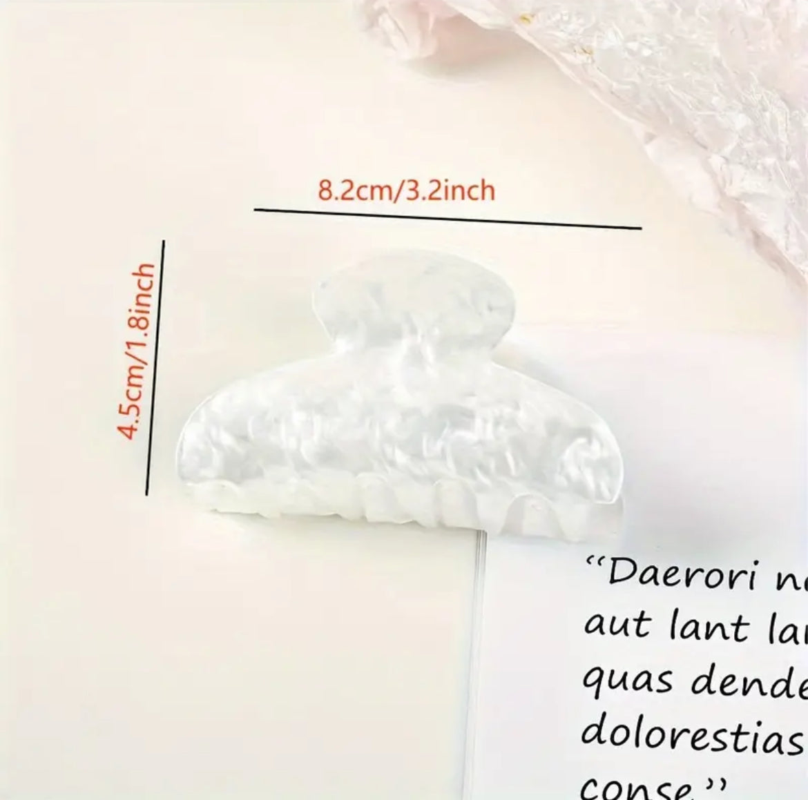 Pince À Cheveux Acétique Sucrée Minimaliste Pour Femmes