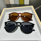 Lunettes De Mode Ovales À Monture Métallique Vintage Classique