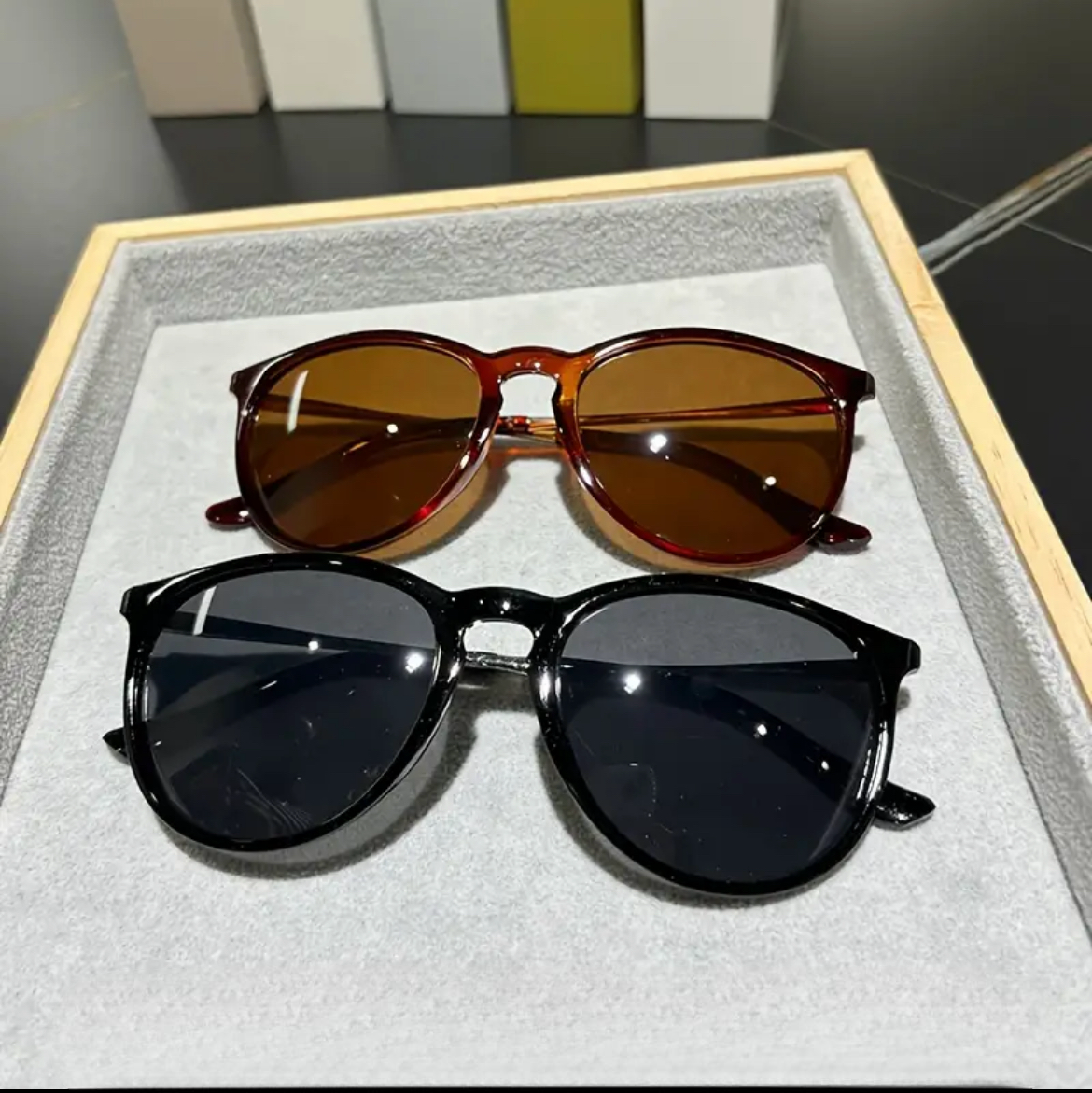 Lunettes De Mode Ovales À Monture Métallique Vintage Classique