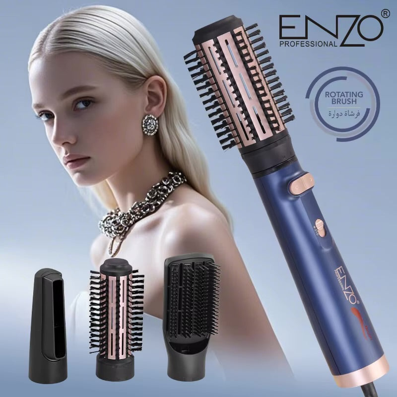 Enzo Professionnels Brosse Soufflante Rotative Style Pro 1600W 4 Embouts