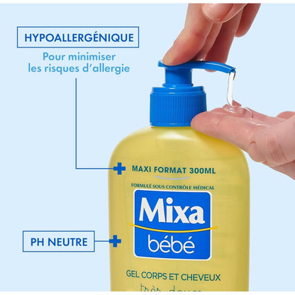 Mixa Bébé Gel Lavant Corps et Cheveux