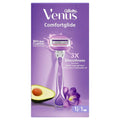 Gillette Venus Rasoir Comfortglide Avec Barre De Gel À L’Huile D’Avocat – 1 Manche + 1 Rechange