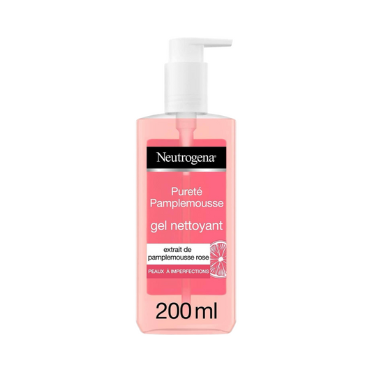 Neutrogena Gel Nettoyant Visage Au Pamplemousse Rose, Flacon Pompe