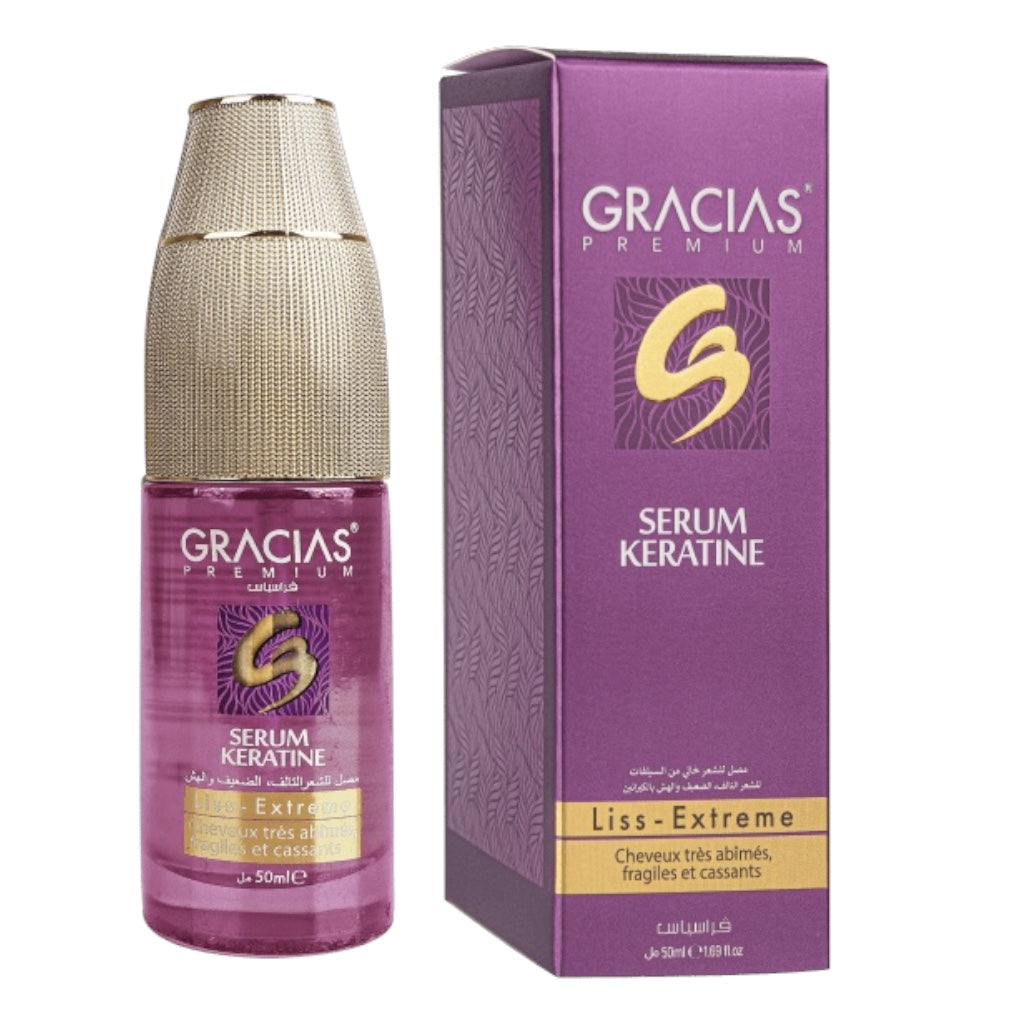 سيروم الكيراتين الخالي من الكبريتات من جراسياس للشعر التالف جدًا والهش والمتقصف