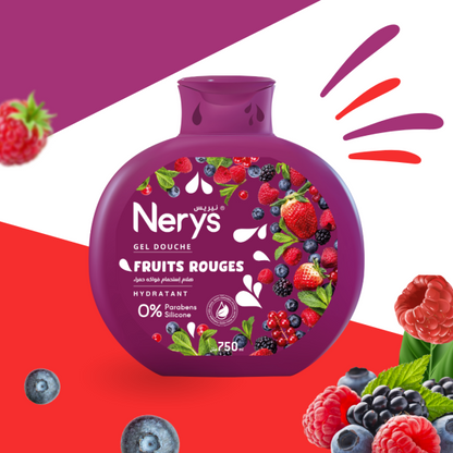 Nerys Gel Douche Fruits Rouges