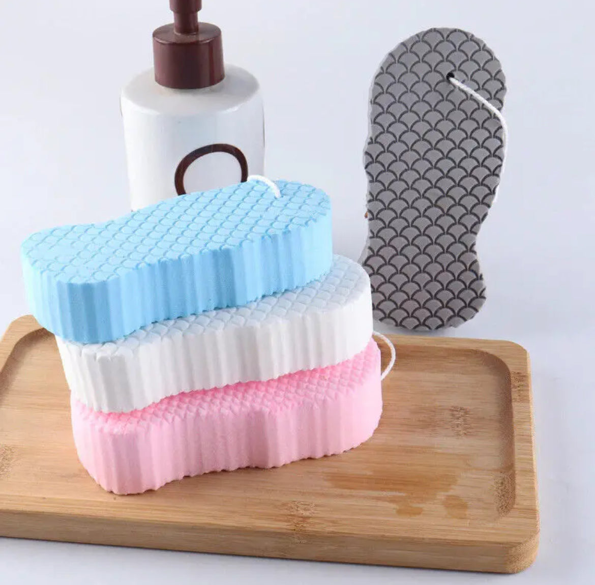 Éponge Douce Corps Épurateur Bain Exfoliant Gommage Éponge Douche Brosse Corps Peau Nettoyant Outils De Bain