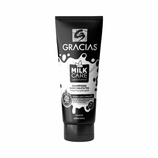 Gracias Milk Care Shampoing Sans Sulfates 0% Pour Cheveux Secs Cassants For Dry And Brittle hair