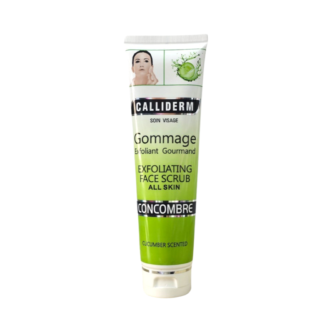 Calliderm Soin Visage Gommage Exfoliant Gourmand Au Concombre Pour Tous Types De Peau