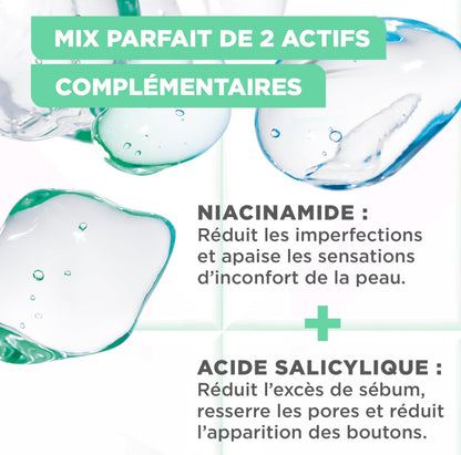 Mixa Sérum Concentré Anti-Imperfections Pour peaux à imperfections Enrichi en Acide Salicylique et Niacinamide