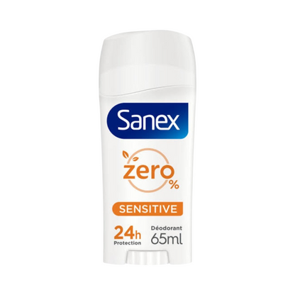 Sanex Déodorant Stick zéro 24h Peaux Sensible Pour Homme et Femme