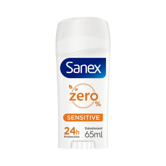 Sanex Déodorant Stick zéro 24h Peaux Sensible Pour Homme et Femme