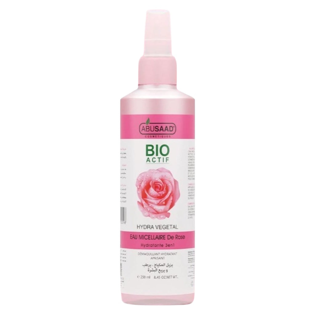 Abusaad Bio Hydra Végétal Eau Micellaire De Rose Hydratante 3En1