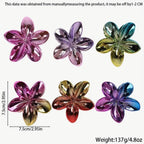 1Pc Grandes Pinces Élégantes Y2K À Dégradé Antidérapantes Avec Finition Métallique