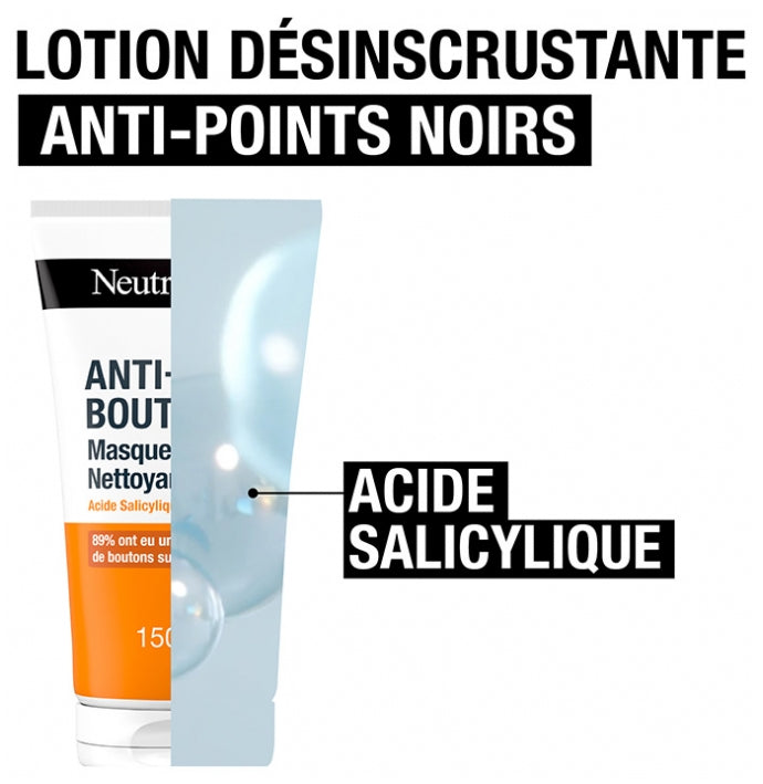 غسول وقناع نيوتروجينا فيزيبلي كلير المضاد للبقع 2 في 1 للوجه