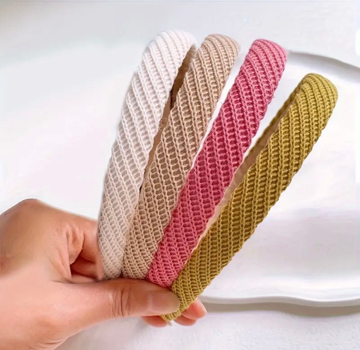 Serre-Tête À Crochet Incliné Stria Convient Pour Le Quotidien Des Femmes Les Fêtes Pour Tous Types De Cheveux 1 Pièce