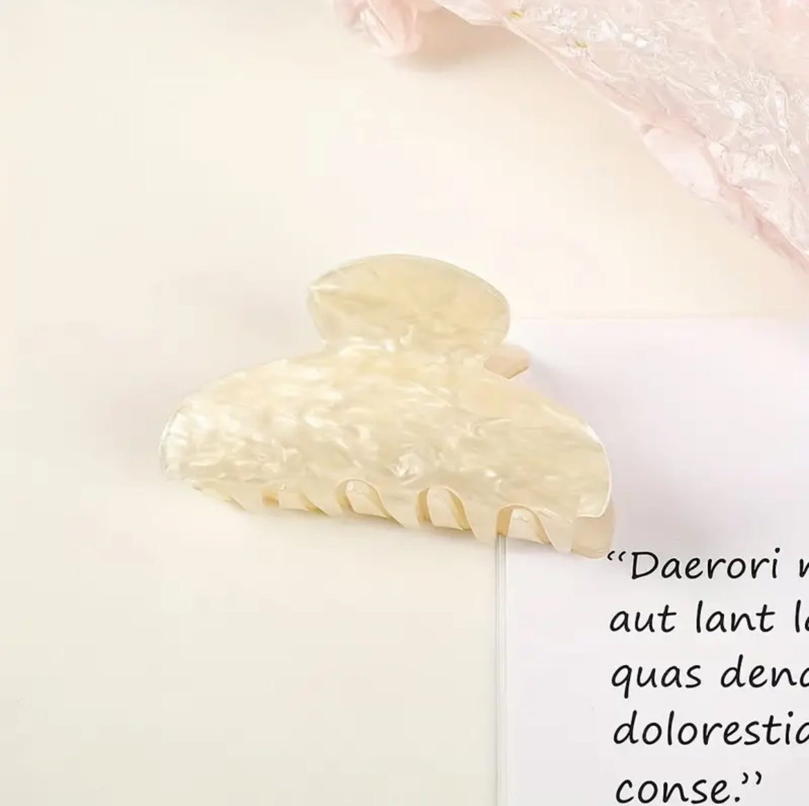 Pince À Cheveux Acétique Sucrée Minimaliste Pour Femmes