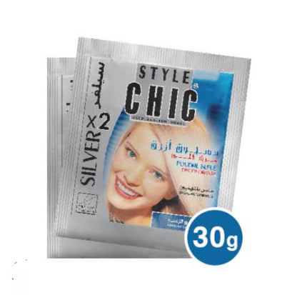 Style Chic Poudre Bleue Décolorante Silver X2 + Crème oxydante