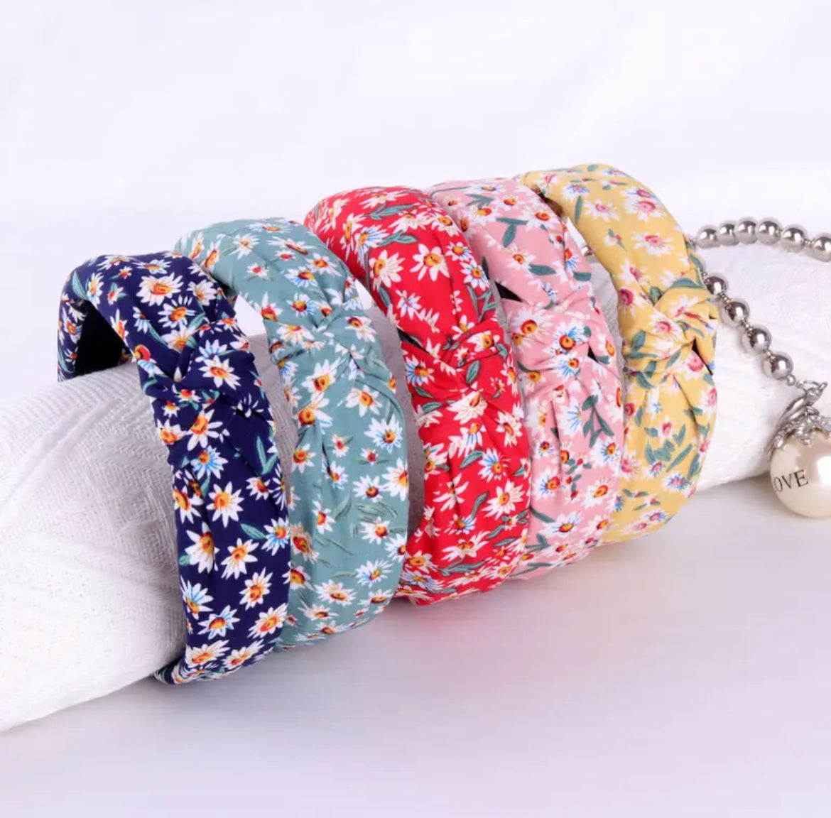 Bandeau Imprimés Floraux Pour Femmes En Tissu Serre-Tête 1Pc