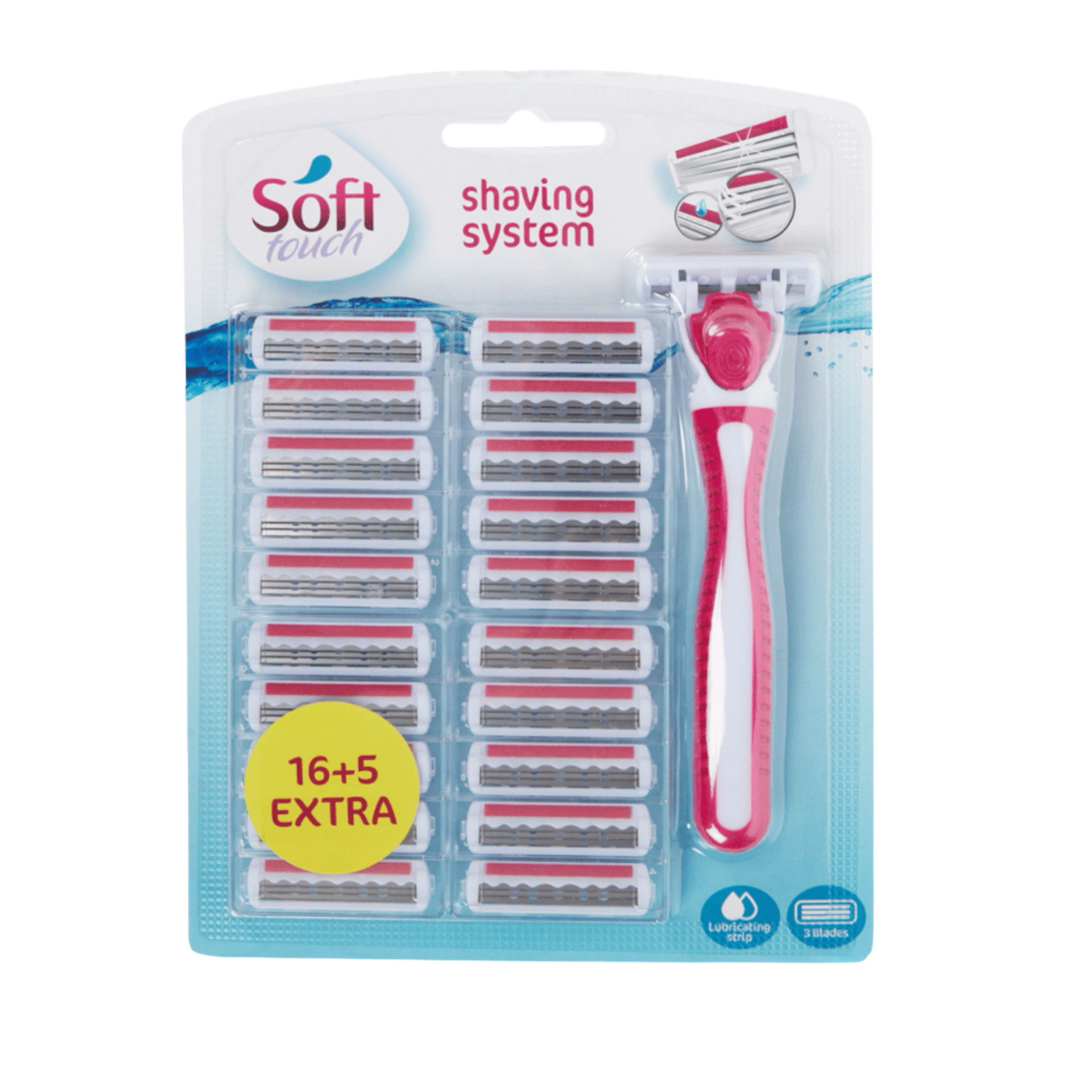 ماكينة حلاقة مع عبوات مكونة من 21 قطعة