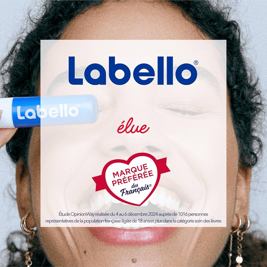 Labello Original Baume À Lèvres Enrichi En Huiles Naturelles Et À La Texture Onctueuse Soin Des Lèvres Hydratation Longue Durée Pendant 24H