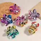 1Pc Grandes Pinces Élégantes Y2K À Dégradé Antidérapantes Avec Finition Métallique