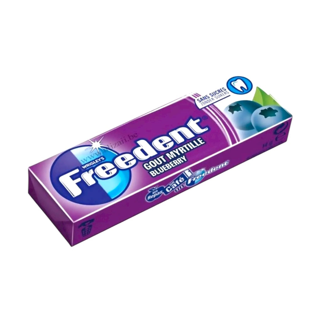 علكة فريدنت بنكهة التوت الأزرق الخالية من السكر، 10 لفات