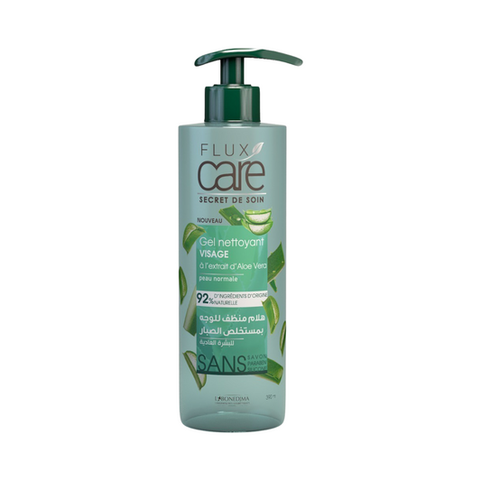 Flux Care Secret de Soin Gel Nettoyant Visage à l'Extrait d'Aloe Vera Pour Peau Normale