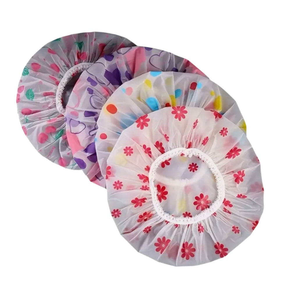 Bonnet De Douche Réutilisables Pour Femmes Et Hommes - Protection Des Cheveux Longs Matériau Eva Durable