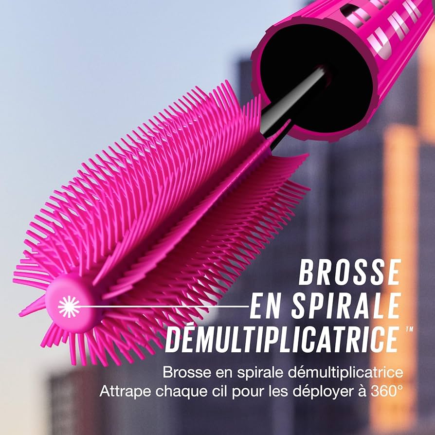 Maybelline New York Mascara Volume & Définition Effet Cils Déployés 360° Tenue 24H Sans Paquet Sensational Firework Very Black