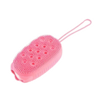 ليفة استحمام سيليكونية، فرشاة تدليك وتقشير مزدوجة الجوانب، أداة استحمام، إكسسوارات حمام، قطعة واحدة