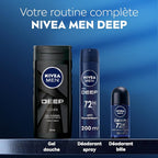 Nivea Man Déodorant Deep Darkwood Maxx Tech 72H Black Carbon Anti-Bactérien