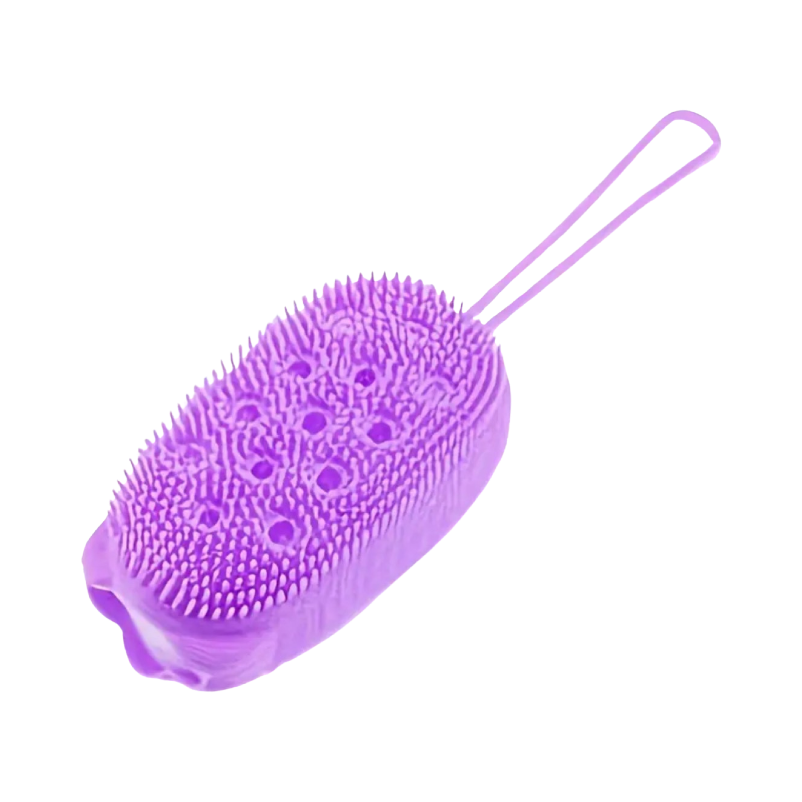 ليفة استحمام سيليكونية، فرشاة تدليك وتقشير مزدوجة الجوانب، أداة استحمام، إكسسوارات حمام، قطعة واحدة