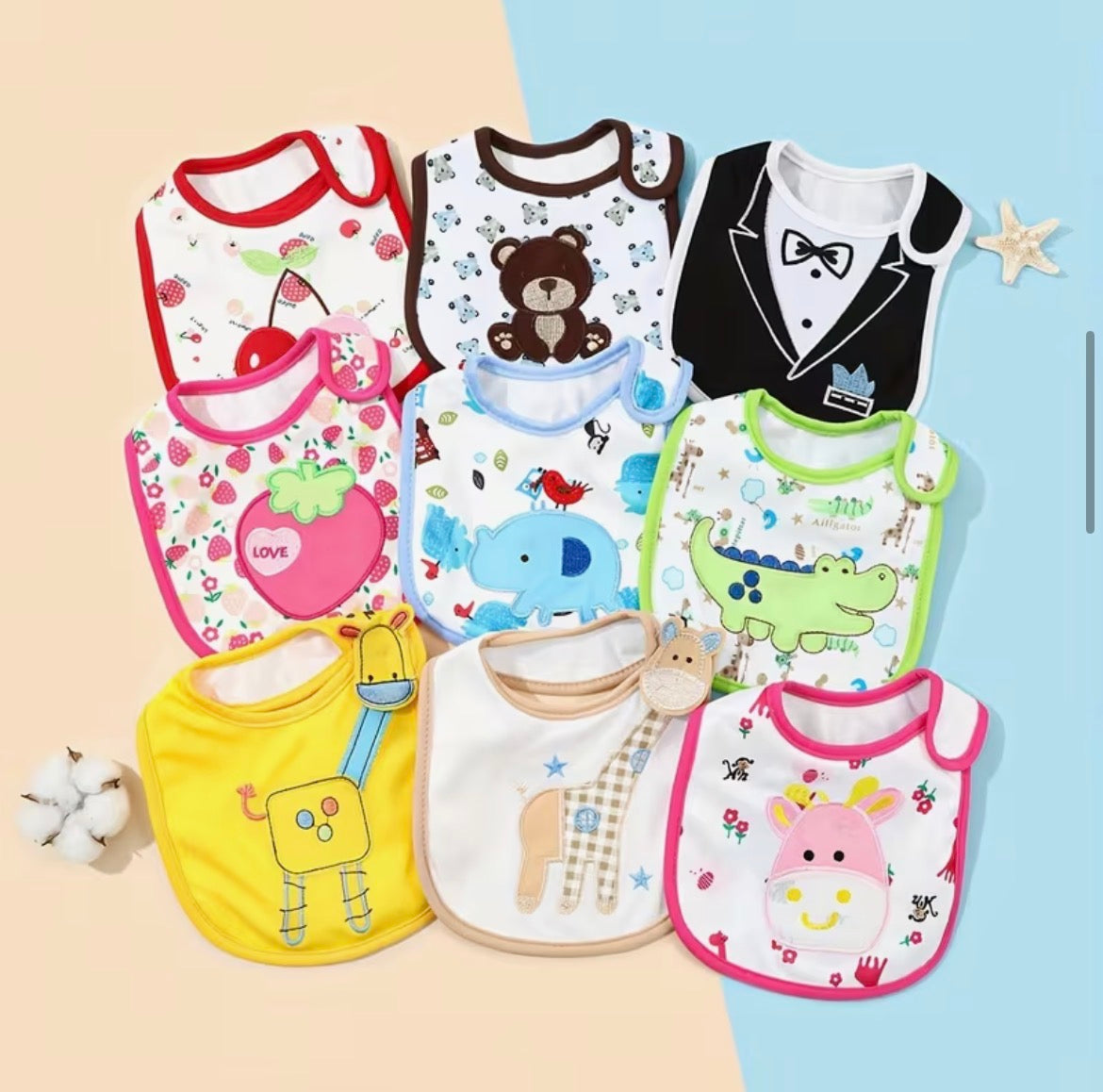 Bavoir Pour Bébé, Serviette À Salive Pour Nouveau-né 1pc