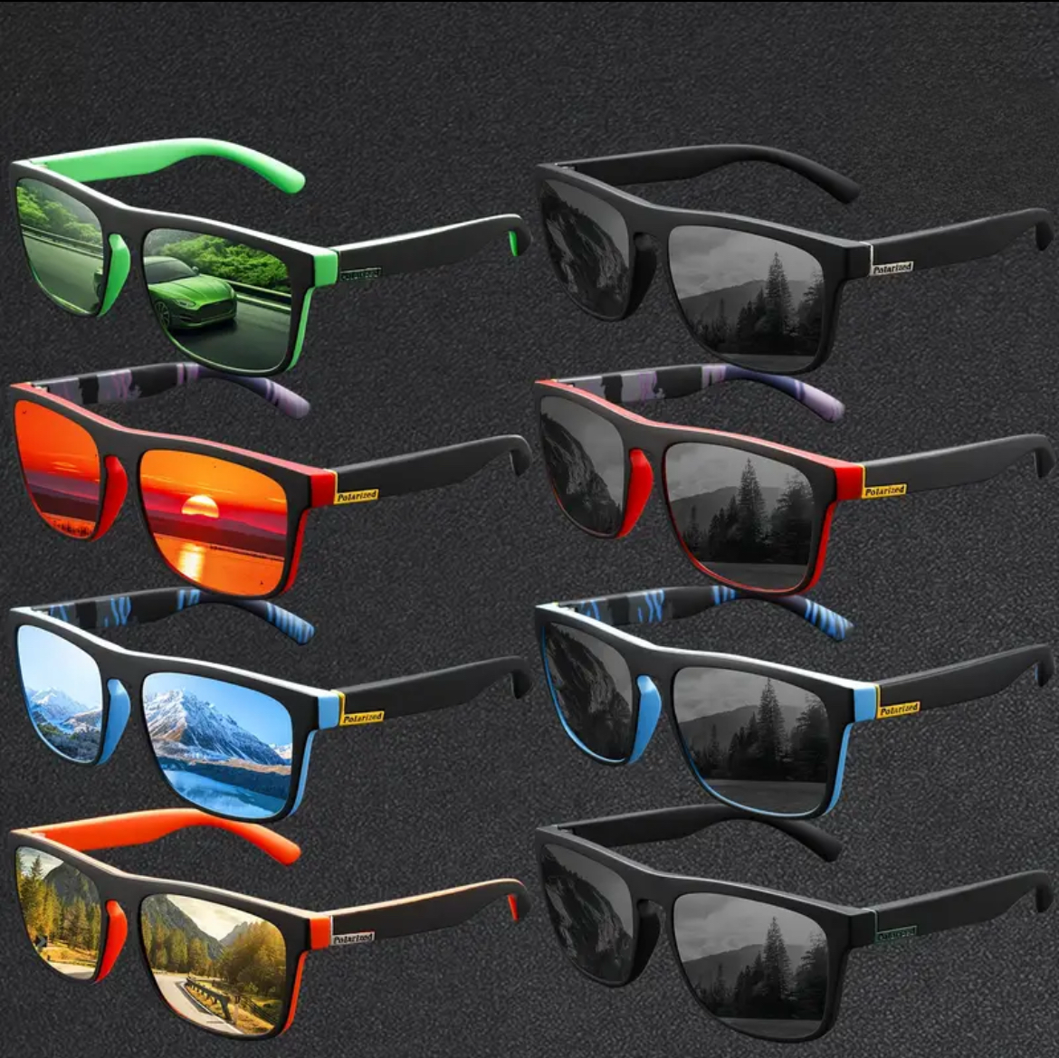 Paire De Lunette Pour Hommes - Style Vibrant Design Rétro Avec Verres Colorés