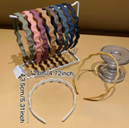 رباط شعر مسنن بتصميم عصري، قطعة واحدة