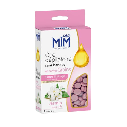 Cire Dépilatoire Sans Bandes en Forme Grains Corps Visage Jasmin