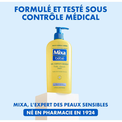 Mixa Bébé Gel Lavant Corps et Cheveux