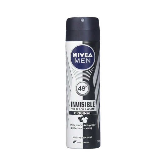 Nivea Men Déodorant Spray Invisible for Black & White Men Original