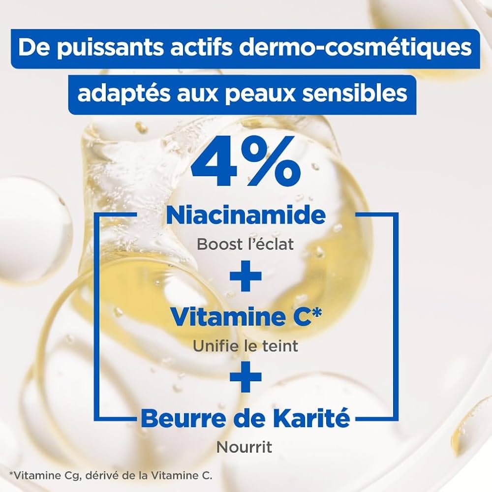 Mixa Niacinamide Bright – Lotion Corps Hydratante 48H À La Niacinamide & Vitamine