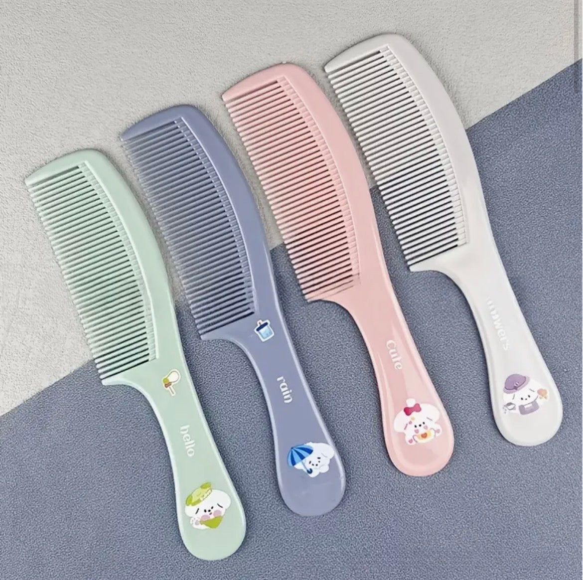 Peigne De Coiffure En Plastique Imprimé De Dessin Animé Brosse Démêlante Antistatique