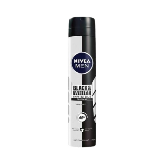 Nivea Black&White - Déodorant Spray Anti-Transpirant Original 48H Déodorant Spray Homme