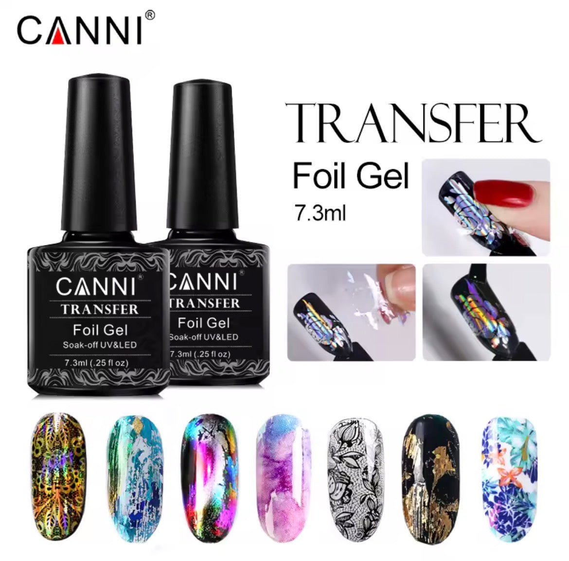 Canni Transfer Foil Gel Soak-Off Uv & Led