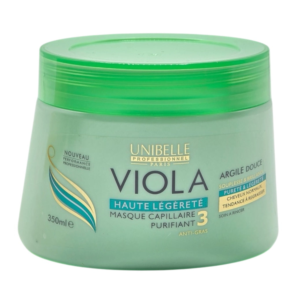 قناع الشعر الطيني اللطيف من فيولا