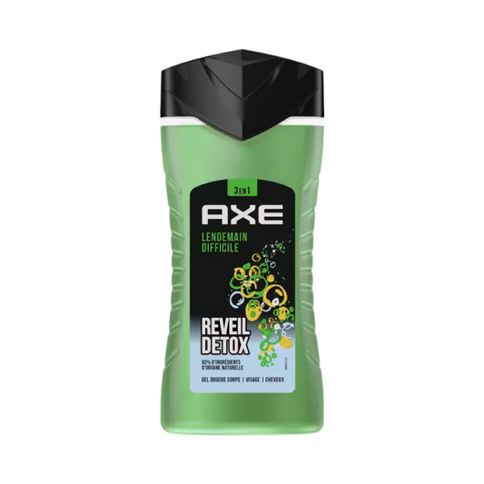 Axe Gel Douche Homme 3En1 Lendemain Difficile Réveil Détox