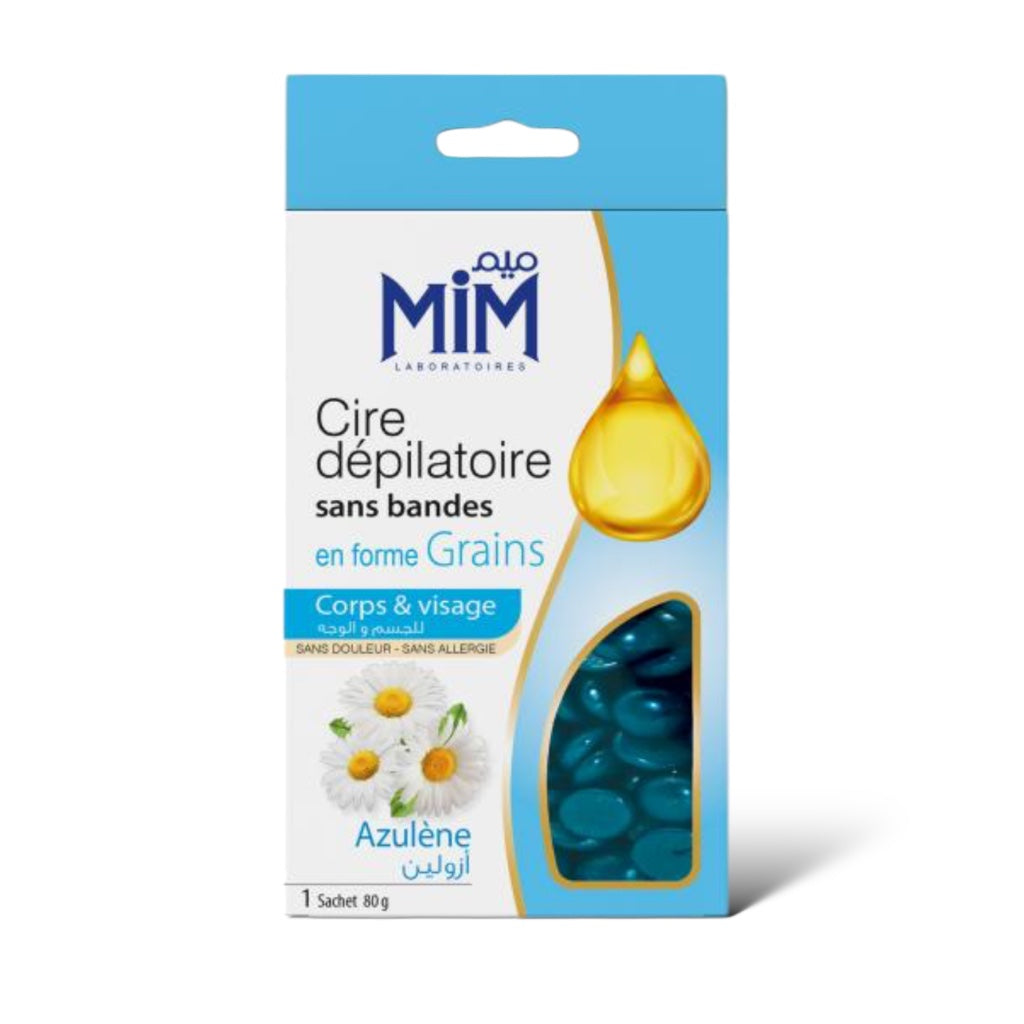 شمع أزولين لإزالة الشعر بدون شرائح على شكل حبيبات للجسم والوجه