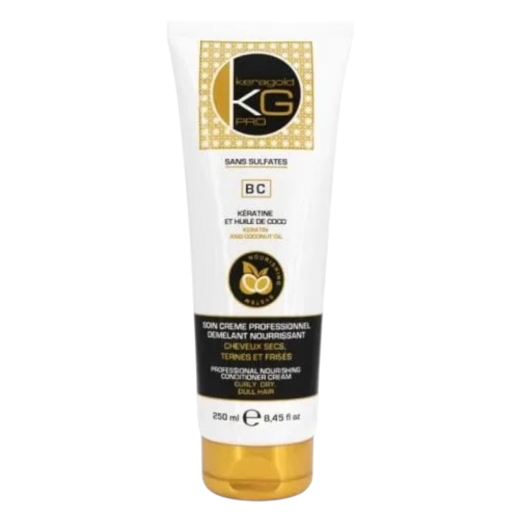 شامبو كيراغولد برو الخالي من الكبريتات مع الكيراتين وزيت جوز الهند