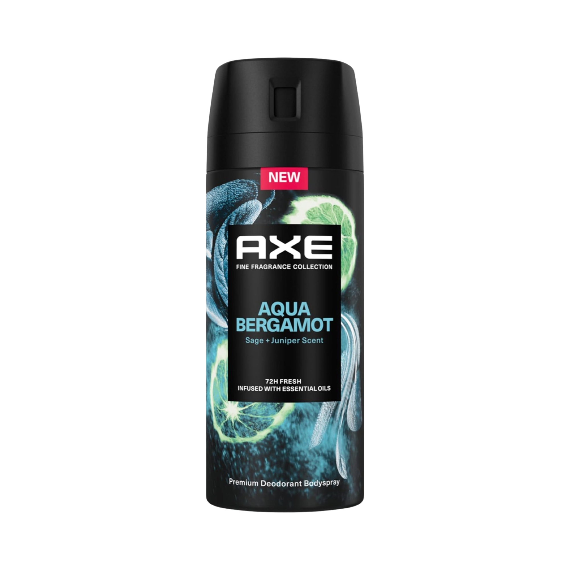 Axe Déodorant Aqua Bergamot Sans Sels D'Aluminium