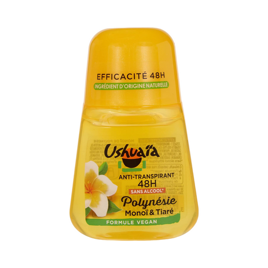 Ushuaia Déodorant Femme Bille Soin Polynesie Huile De Monoi & Fleur De Tiare Efficacite 48h